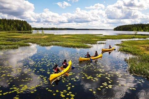 Authentic Reindeer Farm Visit with Canoe Trip in the Nature