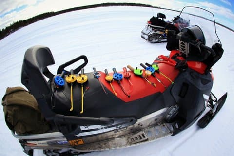 Full Day Snowmobiling & Ice Fishing - Saariselkä