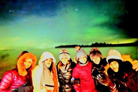 Northern Lights Auroras from Kemi-Tornio with Pickup