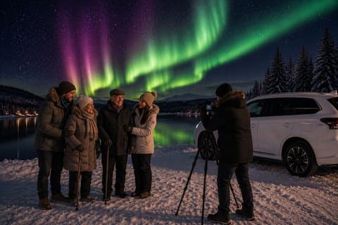 Rovaniemi Premium Comfort Northern Lights Tour for Seniors