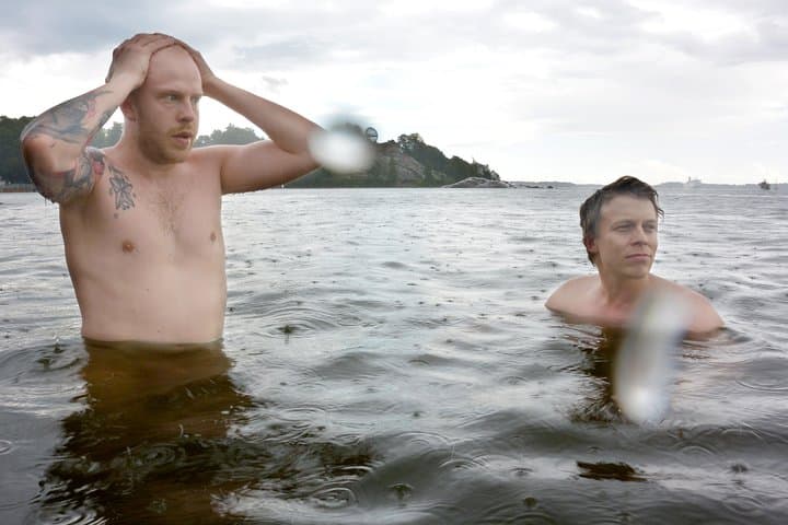 You can bump in to sauna guests everywhere.