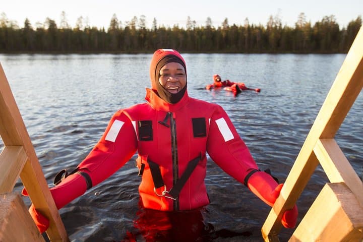 Summer Day or Night Floating in Rovaniemi
