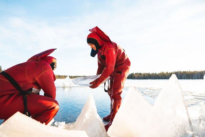 Daytime Arctic Ice-Floating in Rovaniemi, Small-Group