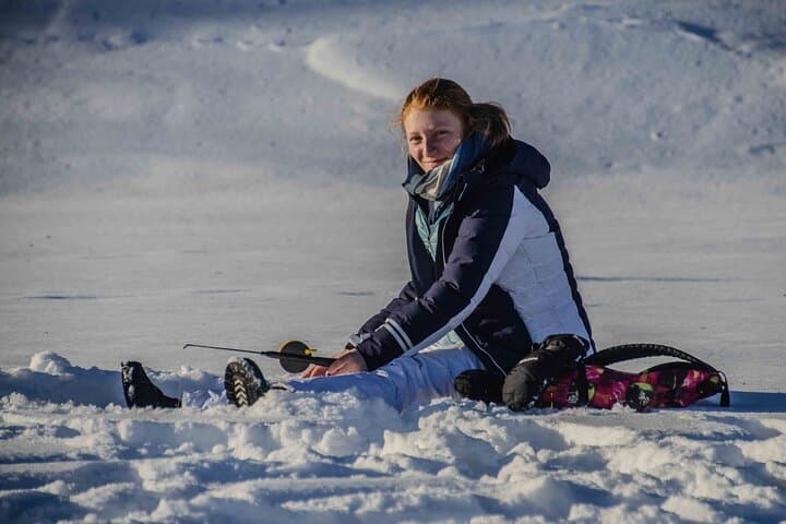Snowshoeing Adventure with Ice-Fishing, Fire and Survival