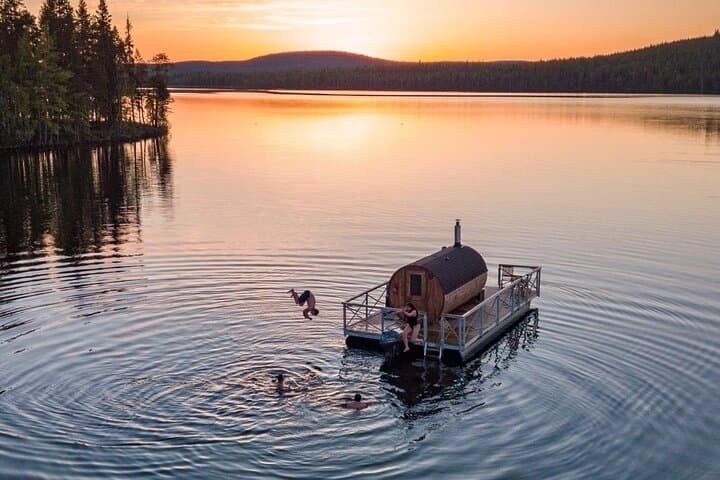 Private Traditional Finnish Sauna Boat Scenic River Cruise