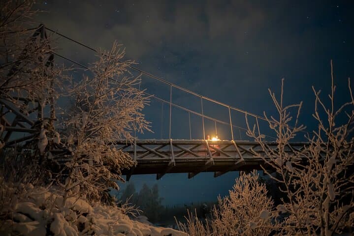 Aurora Borealis Snowshoeing Adventure by Night from Rovaniemi