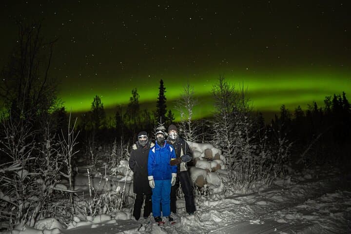 Aurora Borealis Snowshoeing Adventure by Night from Rovaniemi