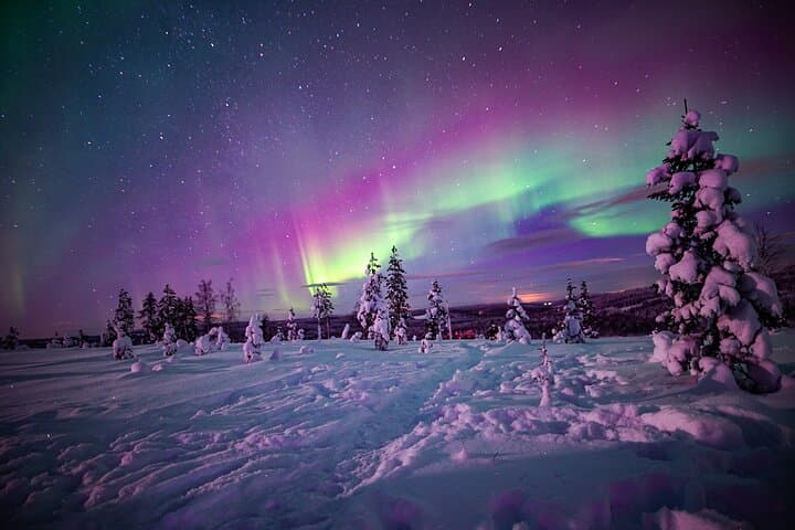 Northern Lights in Rovaniemi, Lapland