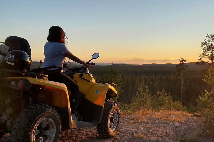 Midnight Sun ATV Ride & BBQ During the Golden Hour in Rovaniemi