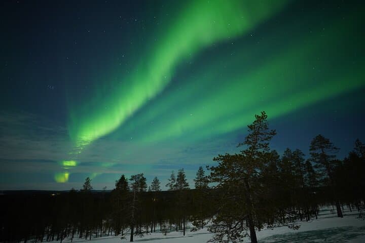 Northern Lights Picnic by the Lake in Rovaniemi Lapland Finland