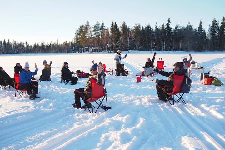 Ice fishing Day in Lapland