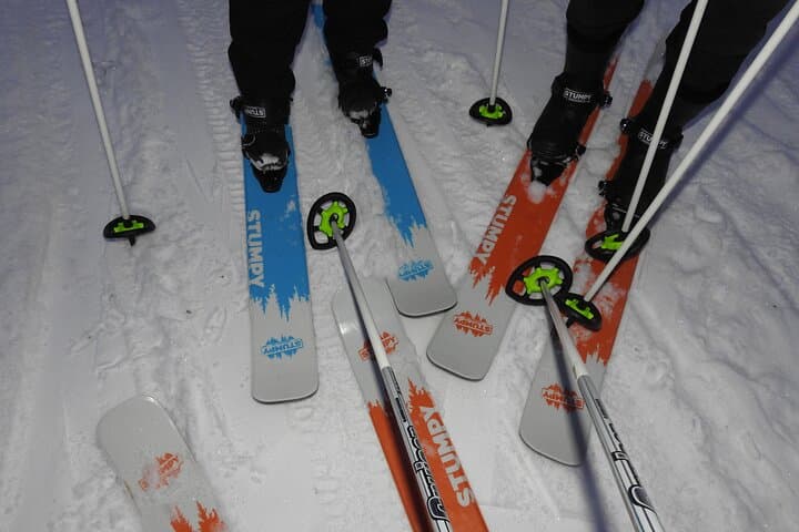 Sliding ski is always fun with private group