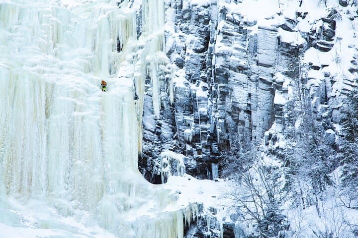 Frozen Waterfalls of Korouoma Canyon tour with Pro Photos & BBQ
