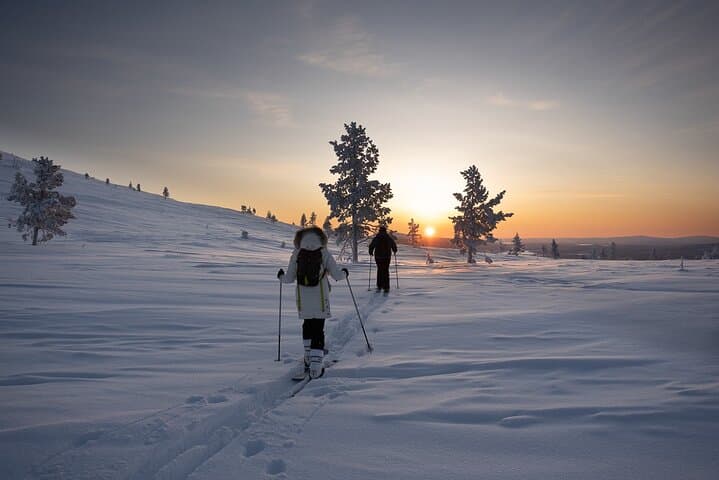 Half-Day Backcountry Skiing Tour in Levi with Photography Guide