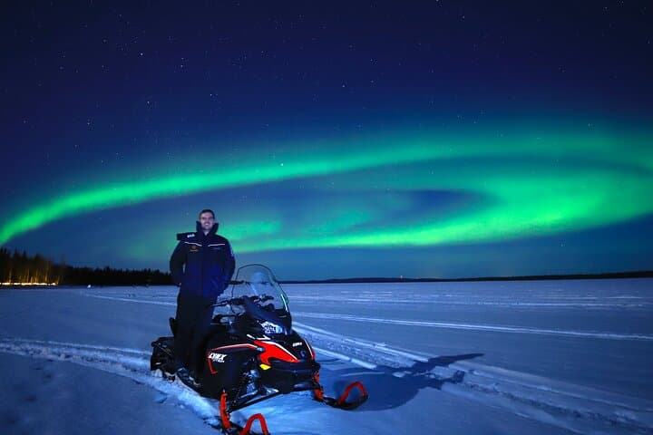 Searching Aurora with Snowmobile