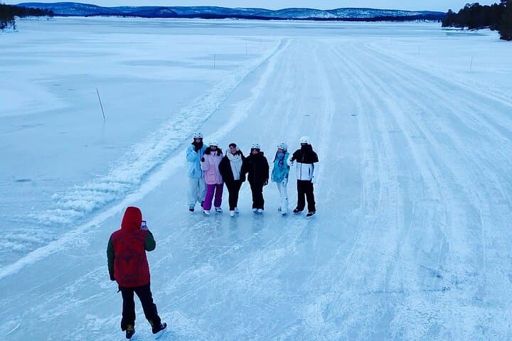 Ice Skating on Frozen Inari Lake