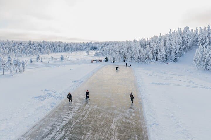 Skating on the natural ice