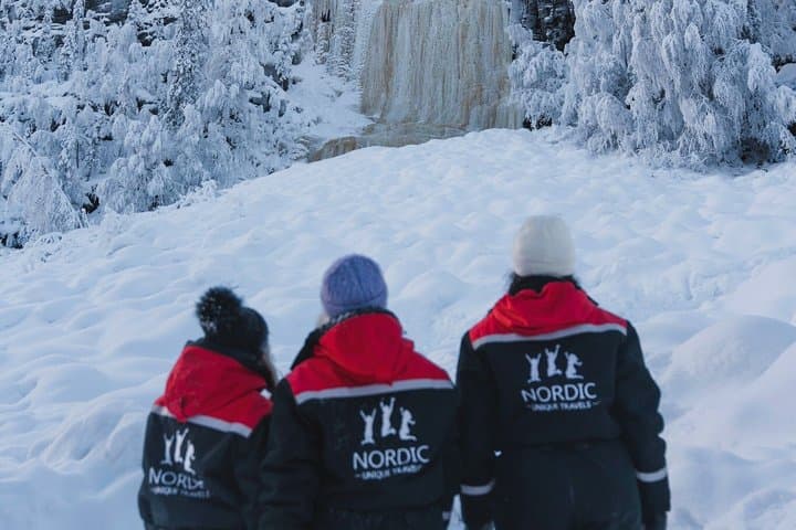 Hike to Frozen Waterfalls of Korouoma Including BBQ Lunch from Rovaniemi