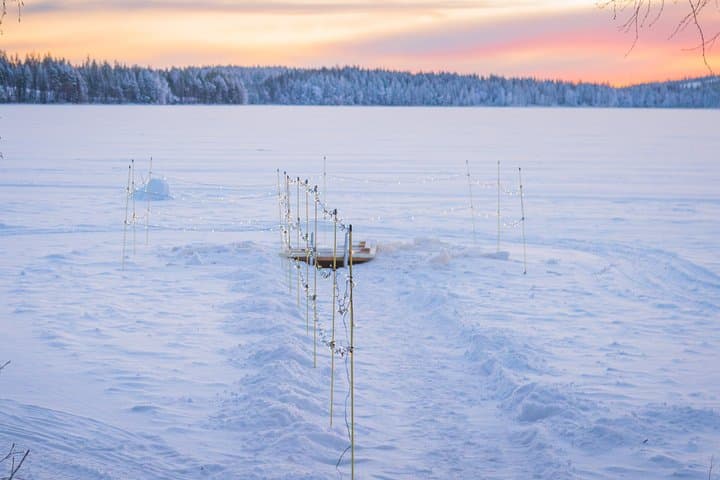 Private Wooden Heated Sauna and Ice Swimming