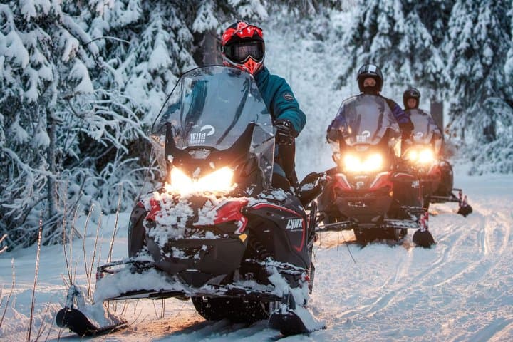 Arctic Circle Snowmobile Safari for Beginners in Rovaniemi