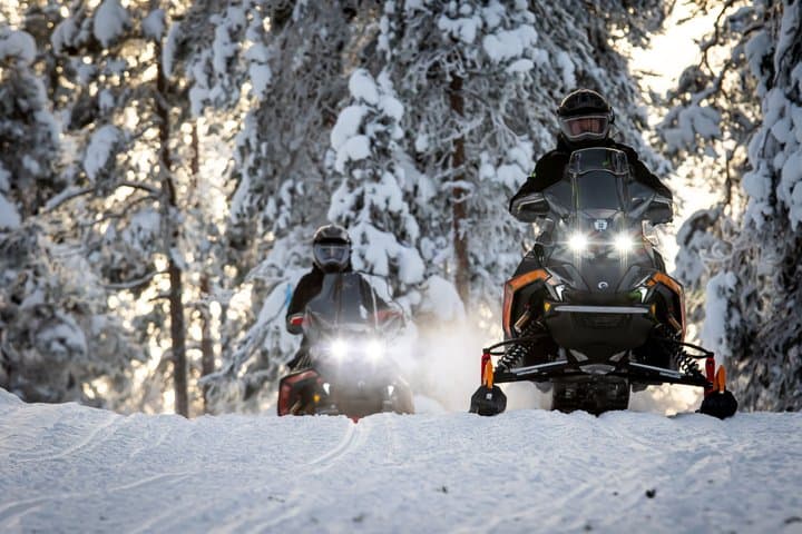 Thrill of Snowmobiling for Adults Only