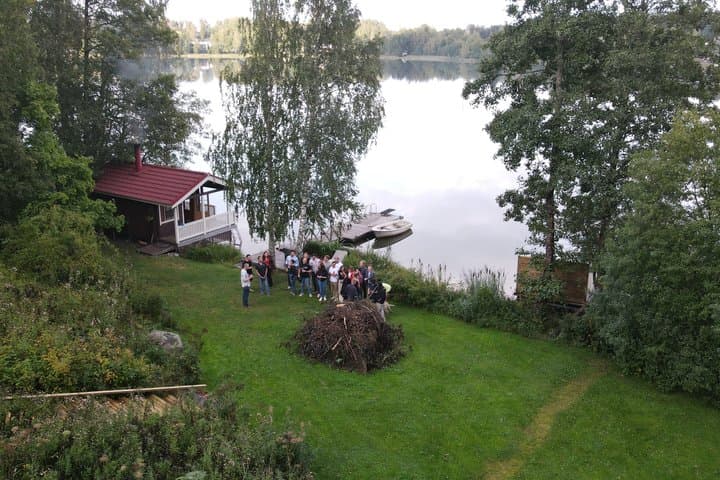 Authentic Lake Sauna, Swim and Dinner with Locals near Helsinki