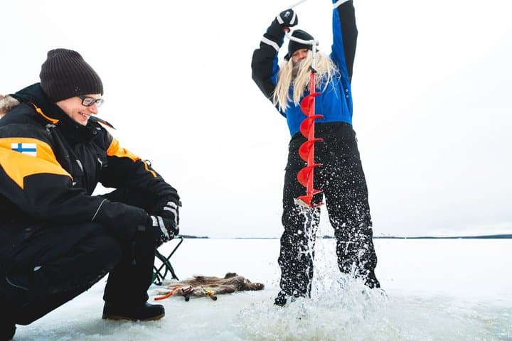 Ice Fishing Experience in Levi