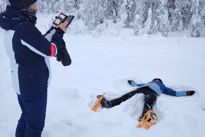 Snowshoe Adventure in Vuokatti Winter Wonderland