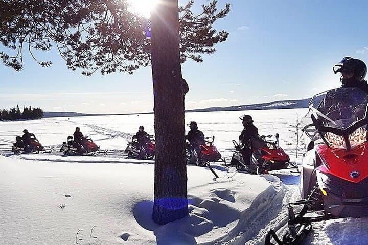 Full Day Snowmobiling & Ice Fishing - Saariselkä