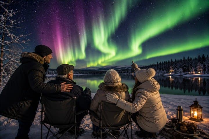 Rovaniemi Premium Comfort Northern Lights Tour for Seniors