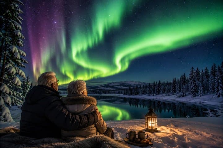Rovaniemi Premium Comfort Northern Lights Tour for Seniors